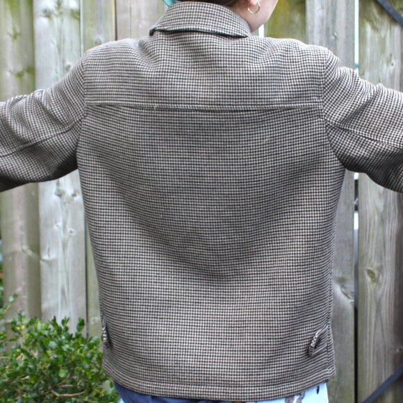 Uniqlo Houndstooth Single Collar Bomber Jacket - Picture 6 of 10